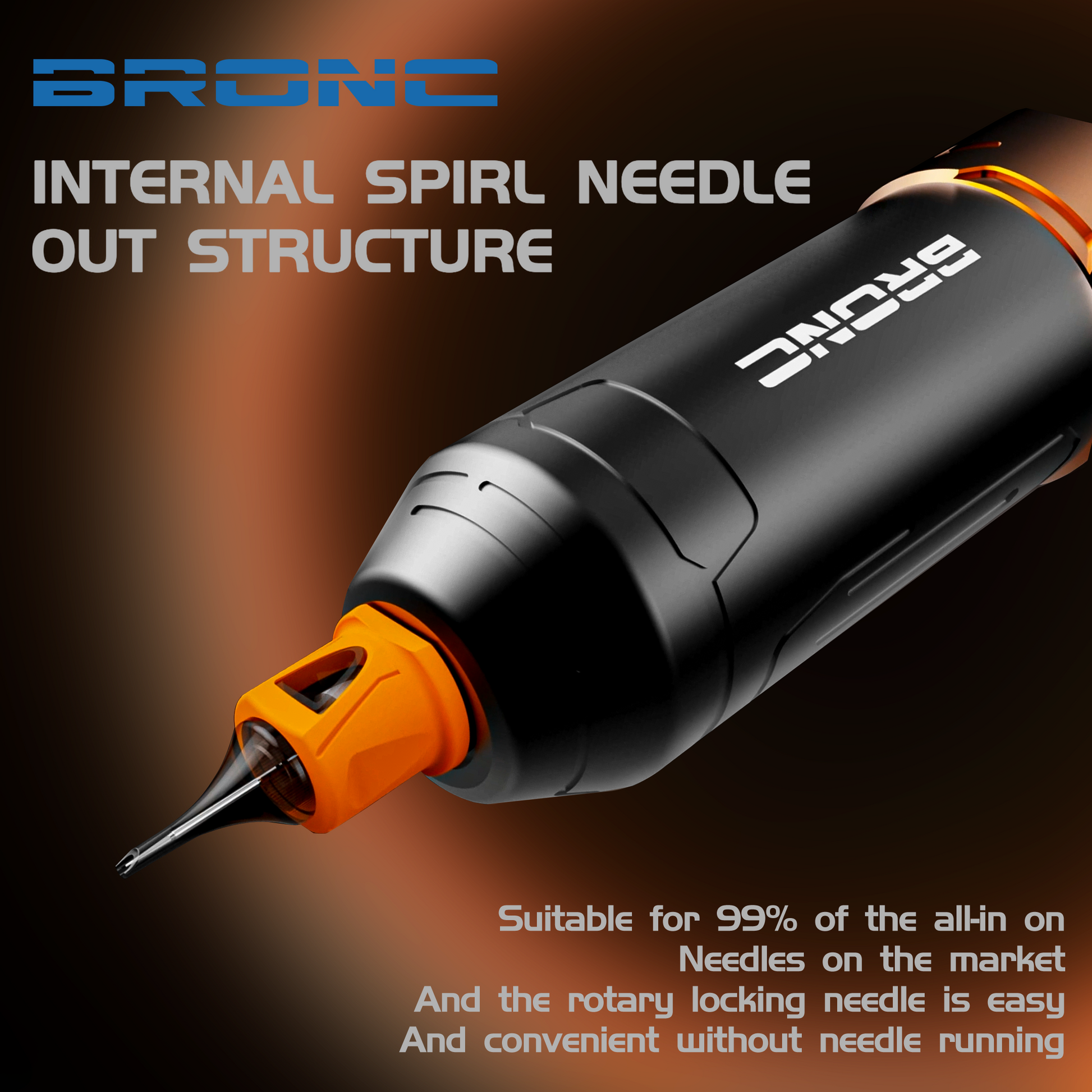 BRONC ZEN Short Wireless Tattoo Pen from BRONC Tattoo Supply.