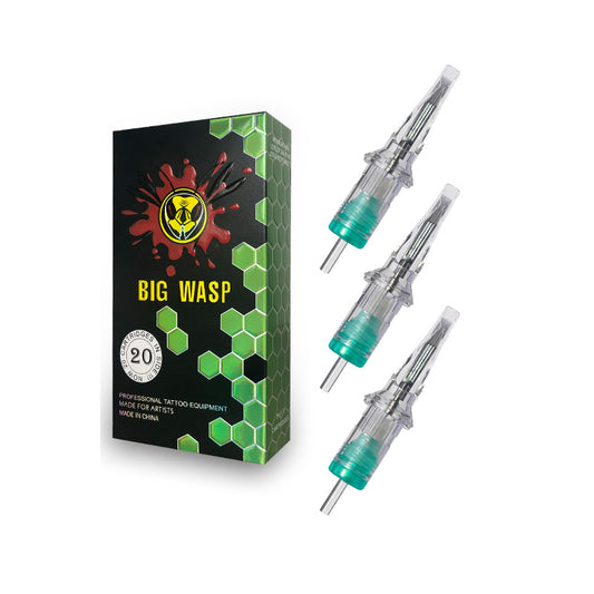 BIG WASP Cartridges - Transparent & Textured Needles - Magnums - High-quality magnum needles with transparent and textured cartridges by BIG WASP.